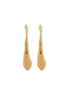 Monica Vinader Deia 18ct Gold-plated Vermeil Silver Hoop Earrings In Gold