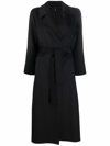 Paltò Single Breasted Mid-length Coat In Schwarz