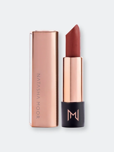 Natasha Moor Silk Suede Lipstick In Red