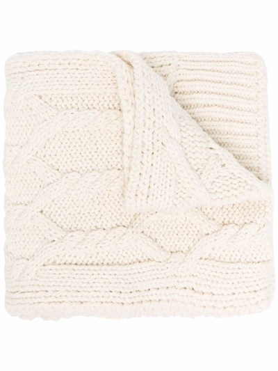 Jil Sander Tie Front Hooded Scarf In Nude