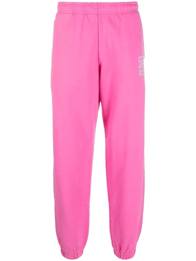 Paccbet Logo-embroidered Track Pants In Pink