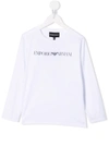 Emporio Armani Logo Lettering T-shirt In White