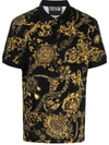 VERSACE JEANS COUTURE BAROQUE-PRINT POLO SHIRT