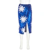 FILLES À PAPA FILLES A PAPA LADIES LAGOON-BLUE PENCIL SKIRT