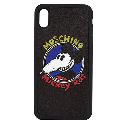 Moschino Ladies Iphone Xs Max Mickey Rat Phone Case In Black
