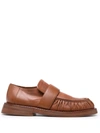 Marsèll Alluce Moccasins In Calfskin In Brown
