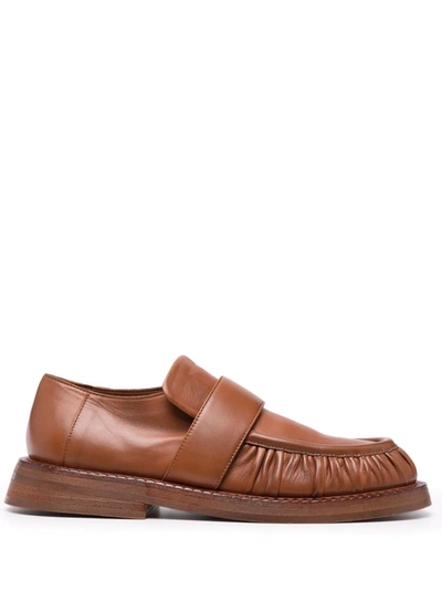 Marsèll Alluce Slip-on Loafers In Marrone