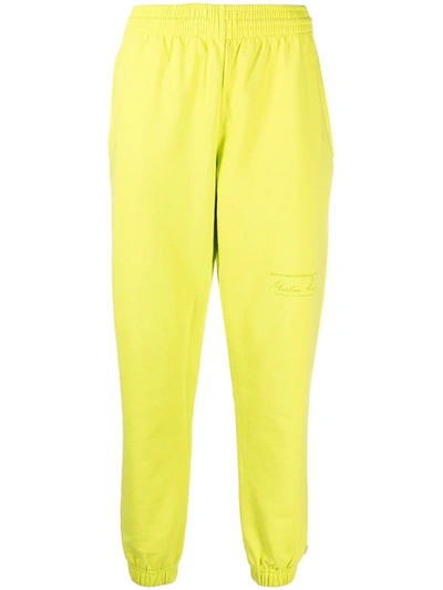 Martine Rose Cotton Jersey Slim Sweatpants In Yellow