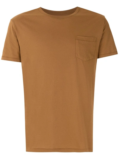 Osklen Supersoft Pocket T-shirt In Brown
