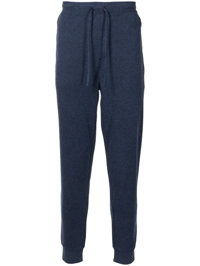 Polo Ralph Lauren Double Knit Cotton Track Pants In Blau