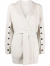 BRUNELLO CUCINELLI BUTTONED-SLEEVES CASHMERE CARDIGAN
