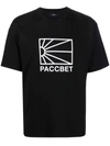 Paccbet Big Logo T-shirt In Schwarz