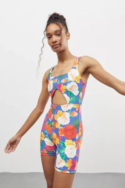 Weworewhat Cutout Active Romper In Assorted