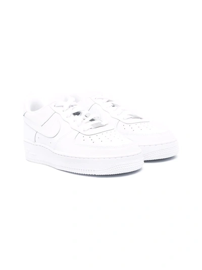 Nike Kids' Air Force 1 Le Trainers In White/white