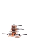 Berghoff International Hammered Vintage Collection 10-piece Copper Cookware Set In Hammered