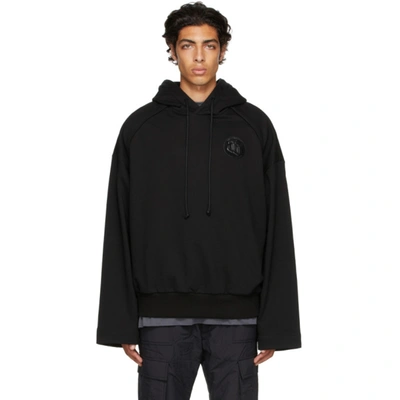 Juunj Oversize Cotton Hoodie In 5 Black