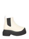 Stuart Weitzman Round Head Design And Ankle Boots In Beige