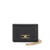 ELISABETTA FRANCHI BLACK CROSSBODY BAG WITH LOGO,BS01A16E2-110