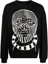 Haculla Face Print Sweatshirt In Schwarz