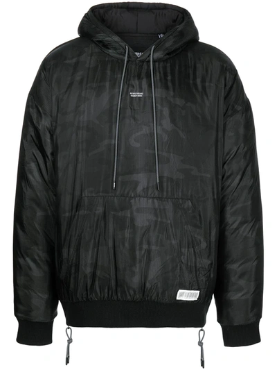 Mostly Heard Rarely Seen Logo Hooded Jacket In Schwarz