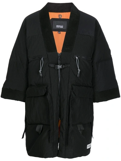 Mostly Heard Rarely Seen Panelled Padded Coat In Schwarz