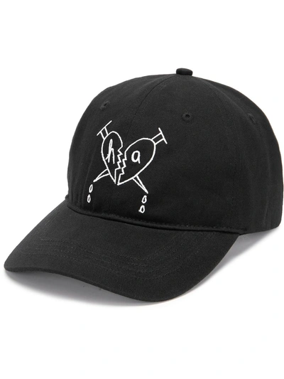 Haculla Broken Heart Baseball Cap In Black