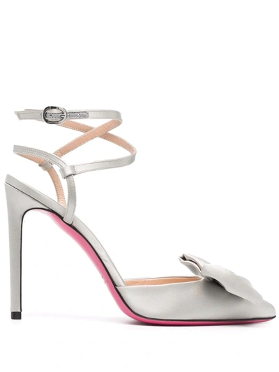 Dee Ocleppo Bow-detail Wraparound-strap Pumps In Grau