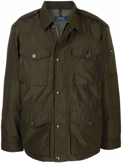 Polo Ralph Lauren Water Repellent Utility Jacket In Company Olive