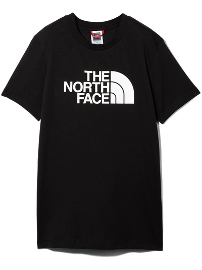The North Face Kids' Logo-print Cotton T-shirt In Schwarz