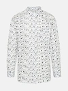 Comme Des Garçons Shirt Logo Graphic-print Cotton Shirt In White