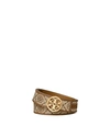 Tory Burch T Monogram Belt In Hazelnut