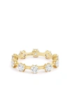 JADE TRAU 18KT YELLOW GOLD KISMET DIAMOND MEDIUM RING