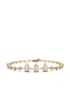 Jade Trau 18kt Yellow Gold Envoy Diamond Line Bracelet In Gold