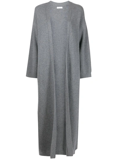 Sablyn Longline Open-front Cashmere Cardi-coat In Grey