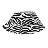 Quillattire Unisex Reversible Zebra Print Bucket Hat In Bucket