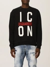 DSQUARED2 SWEATSHIRT WITH ICON LOGO,S79GU0035S25042 900