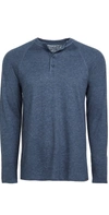Faherty Cloud Henley In Navy Heather