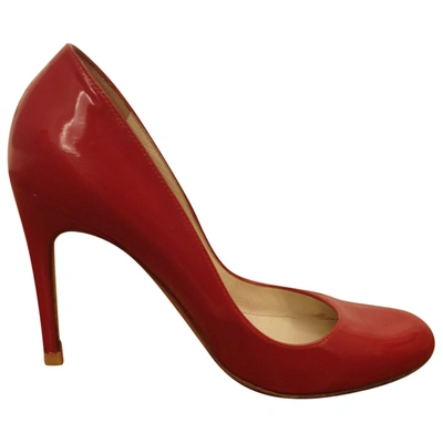 Pre-owned Rupert Sanderson Patent Leather Heels In Red