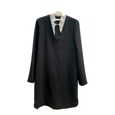 Pre-owned Sandro Mini Dress In Black