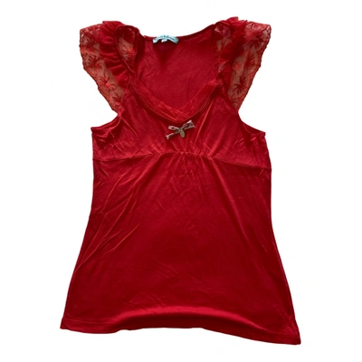 Pre-owned Guess Vest In Red