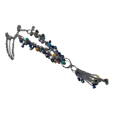 Pre-owned Edward Crutchley Long Necklace In Multicolour