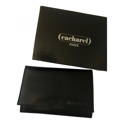 Pre-owned Cacharel Leather Wallet In Black
