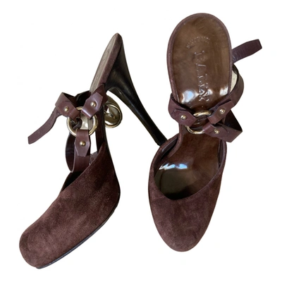 Pre-owned Bally Sandals In Brown