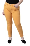 Slink Jeans Medium Rise Jeggings In Clementine