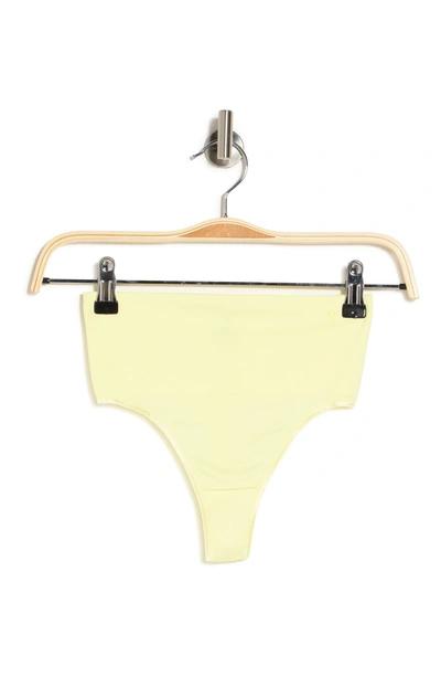 Yummie Ultralight Seamless Shaping Thong In Tender Yellow