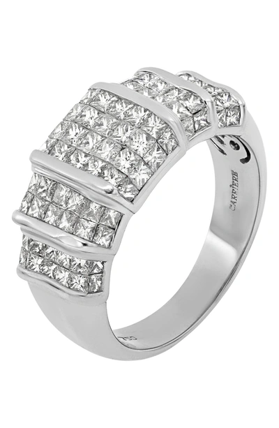 Bony Levy 18k White Gold Pave Diamond Wide Band Ring In 18kwg