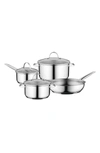 Berghoff International Essentials 7-piece Comfort Cookware Set In Silver