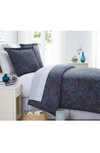 Southshore Fine Linens Premium Collection 300-thread Count Duvet Set In French Garden Indigo Blue