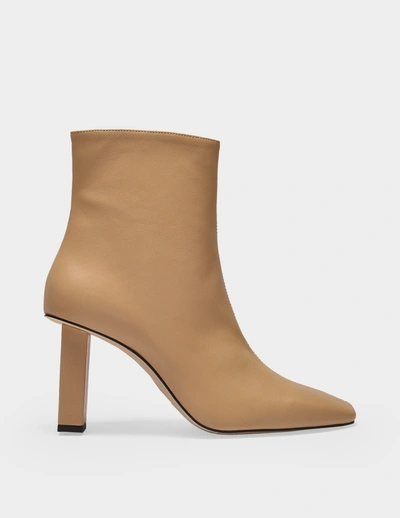 Anny Nord Joan Le Carré Ankle Boots In Beige