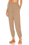 7 Days Active Womens Fallen Rock Brown Monday Logo-print Cotton-jersey Jogging Bottoms M In Fallen Rock Brown